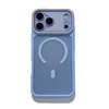 Design de janela grande, adequado para capa de celular iPhone 18 Pro Max, capa magnética fosca com sensação de pele Apple 17, capa protetora de duas cores 16