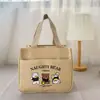 Bolsa de Almuerzo para Oficinista Tres Osos Gran Capacidad Lona Bolsa de Lonchera de Viaje Lona Bolsa Cuadrada Pequeña Bolsa de Recuerdo