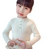 [Stock Listo] Prendas de Punto para Niñas, Elegantes Prendas de Punto de Cuello Medio Alto para Niños 2025 Nuevo Otoño e Invierno Ropa Interior para Bebé