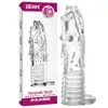 Série Prazer Cristal de Besta de Quatro Atributos Conjunto Raiz de Dragão Dente de Lobo para Homens, Anel de Aperto de Longa Duração, Anel de Bloqueio, Brinquedo Sexual Adulto