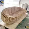 Asientos Especiales con Forma de Rodaja de Madera Maciza para Centros Comerciales, Hoteles, Oficinas de Ventas, Clubes, Edificios de Oficinas, Vestíbulos y Áreas Públicas de Ocio