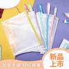 A4 A5 A6 Moritafa Eva Transparente Impermeable Estudiante de Primaria y Secundaria Oficina Bolsa Tote Bolsa de Almacenamiento Bolsa de Arte para Tutorías