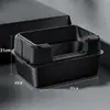 Caixa de Areia para Gatos em Aço Inoxidável Fosco com Grade Alta para Evitar Salpicos, Vaso Sanitário Semi-Fechado para Gatos, Fácil de Limpar e à Prova de Odores
