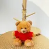 Chaveiro Pingente Boneca Urso Vestido Brinquedo de Pelúcia Ursinho de Pelúcia Evento da Temporada de Formatura Presente com Impressão de Logo