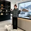 Chaqueta de Algodón Gruesa de Invierno Tallas Grandes Cálida Acolchada con Capucha para Mujer Moda Suave Unisex Holgada Ropa de Abrigo