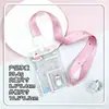 Portatarjetas rígido transparente original para tarjetas de campus estudiantil, tarjetas de comedor, tarjetas IC y tarjetas de identificación, funda protectora unisex estilo ins