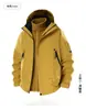 Productos de Fujian nueva chaqueta impermeable tres en uno de montañismo abrigo para hombre con capucha para hombre estilo pareja al aire libre chaqueta deportiva casual