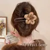Presilha de Garra de Abalone Exquisita de Alta Qualidade para Mulheres, Grampo para Parte de Trás da Cabeça com Parte de Trás Plana, Confortável de Usar, Presilha para Cabelo Liso, Acessório de Cabelo Versátil