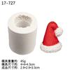 Simulação Tridimensional Modelo de Chapéu de Natal Molde de Silicone Cola para Gotejamento de Açúcar Argila Argila Macia Acessórios para Velas de Aromaterapia DIY