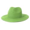 Sombrero de Sol de Moda para Viajes al Aire Libre, Protección Solar para la Playa, para Hombre y Mujer, Sombrero de Paja Jazz Colorido de Primavera y Verano, Regalo