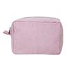 Necessaire Bordada Listrada Transfronteiriça, Necessaire de Viagem Portátil em Seersucker, Fabricante Direto, Necessaires Personalizadas para Europa e América