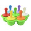 Moldes de Paletas Coloridos Moldes de Plástico para Helado Paletas de Hielo DIY Caseras para Niños Grado Alimenticio Hecho a Mano