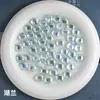 Ding Yi Leng Yue Mai Flor de Cinco Pétalas Efeito Olho de Gato Revestimento Resina Furo Passante Contas DIY Corrente de Celular Acessórios de Joias