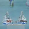 Lindo Mini Velero Gota de Aceite Juguete de Descompresión Regalo de Cumpleaños para Niños Regalo Pequeño Adornos de Decoración para Escritorio del Hogar