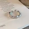 Anillo Ajustable Mobius Plata Lujo Ligero, Estilo Unisex, Anillo Exquisito y Versátil para Dedo Índice, Anillo Estilo Minimalista al por Mayor