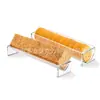 Soporte de Acrílico Personalizado para Galletas, Soporte de Acrílico de Alta Transparencia para Mesa de Postres, Estante de Almacenamiento para Snacks de Panadería, Personalización en Pequeñas Cantidades
