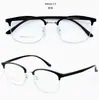 El nuevo marco de gafas retro con cejas y caja de negocios de moda se puede equipar con un marco completo de aleación para hombres con miopía, un lote mixto ultraligero