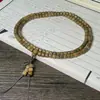 Pulsera de cuentas de sándalo verde argentino para oración, 108 cuentas, sándalo viejo, se hunde en el agua, cuentas de oración unisex, pequeño adorno.