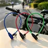 Cadeado de bicicleta, cadeado antifurto para bicicleta de estudante, cadeado para bicicleta de montanha infantil, cadeado de corrente de fio de aço em forma de anel, cadeado antifurto