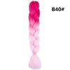 Fibra Sintética Trenzas Grandes de Colores Trenza Jumbo Negra Africana Trenzas Sueltas Grandes Color Degradado Trenzas Gruesas Grandes Rastas en Stock