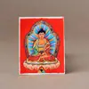 Thangka Cinabrio, Pintura del Quinto Maestro, Farmacéutico Zakiram, Vida Pasada y Vida Presente, Madre Verde Benmingfo, Puede Cambiar la Imagen, Thangka Marea Nacional