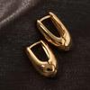 Francês Dourado Brincos de Gota de Água Design de Nicho Feminino Advanced Sense Cold Wind Ear Fivela Brincos Elegantes Exclusivos
