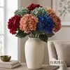 Nuevo ramo decorativo de hortensias artificiales para bodas, flores falsas, accesorios de estudio fotográfico de bodas con hortensias artificiales al por mayor