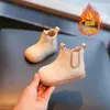 Botas de Bebê Botas Femininas Outono e Inverno Novo Estilo Sapatinhos de Bebê de 2 Anos com Solado Macio Sapatos para Crianças Pequenas Botas Curtas Infantis Sapatos Infantis Sapatos para Meninos