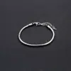 Pulsera de Cadena Suave de Acero Inoxidable Estilo Europeo y Americano con Cierre de Langosta de Acero, Cadena Básica Ajustable, Unisex DIY