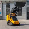 Carregadeira Compacta Multifuncional Direto da Fábrica Pode Ser Equipada com Vários Acessórios Desmontagem e Montagem Internas Esteira Pequeno Empilhador