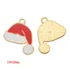 Série de Natal Popular Transfronteiriça Pingentes de Esmalte Desenho Animado Acessórios de Joias de Liga DIY Charms para Colar Pulseira