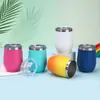 Taza Termo para Huevo de Acero Inoxidable 304, Mejor Vendida de Amazon, 12 oz, Forma de U Mini, Portátil para Exteriores, Taza de Agua para Coche