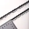 Borda de renda de tule franzida unilateral de 1,2 cm, elástico de alta elasticidade de nylon, acessórios DIY para tiaras infantis e roupas de bebê