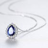 Pingente PAG & MAG Joias Colar de Prata S925 Corrente de Clavícula com Diamante para Mulheres Design de Moda Europeu e Americano Primeira Joia