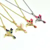 Collar con Colgante de Pájaro Gotico de Dos Tonos de Moda Popular Transfronterizo Cadena para Clavícula de Pájaro Volador Versátil Creativo