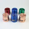 E-commerce Transfronteiriço Moedor de Liga de Zinco Diâmetro 63mm Padrão Animal de Quatro Camadas Gaveta com Mola Moedor de Tabaco Fábrica