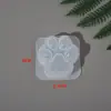 Conjunto de Formas de Silicone Transparente para Beliscar Brinquedos Artesanais DIY Desenho Animado Garra de Gato Grande Urso Violento Forma de Bolo Molde de Silicone
