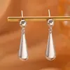 Colar e Brincos de Franja Gota d'Água Acessíveis de Luxo Transfronteiriços Europeus e Americanos Moda Ins Conjunto de Joias de Aço Inoxidável de Alta Qualidade Venda por Atacado