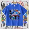 Camiseta de manga curta de verão para meninos e meninas, jogo Animal Hospital do Roblox transfronteiriço, roupa de verão infantil de manga curta