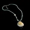 ¡Te veo en la playa!~ Collar de Cuentas Dopamina para Niñas, Cadena para Clavícula de Diseño Único, Accesorio Estilo Vacaciones de Verano