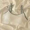 Ropa interior de desarrollo para niñas, estudiantes de secundaria, chaleco pequeño sin aro de acero, sujetador fino anticaída con pecho envolvente para estudiantes de secundaria