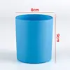 Taza de Vela de Aromaterapia de Fábrica Contenedor de Vela de Vidrio de Color Adornos Decorativos Románticos para Interiores Taza de Portavelas Casera para Bricolaje