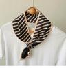 Bufanda Larga de Punto de Onda Nueva para Mujer, Versátil para Primavera y Otoño, Delgada, de Alta Gama, para Cuello y Clavícula, Protección del Cuello, Bufanda Pequeña