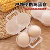 Estuche Portátil para Huevos Caja de Almacenamiento de Huevos Anti-caídas Viaje al Aire Libre a Prueba de Golpes Camping Bandeja para Huevos Anti-rotura Caja de Almacenamiento de Huevos