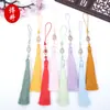 Gota de Agua Diamante Borla Larga Hielo Prensado Seda Hielo DIY Hecho a Mano Colgante Borla Accesorios Antigua Dinastía Han Colgante para Abanico Venta al por Mayor