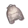 Etiquetas inflables de PVC transparente personalizadas para chaquetas de plumas de hombre y mujer, etiquetas inflables, etiquetas de plumas, etiquetas de plumas personalizadas