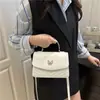 Bolsas Femininas Modernas Transfronteiriças, Bolsas Simples e Fashion, Bolsas de Ombro Estilo Coreano, Bolsas de Mão Versáteis de Nicho, Bolsas Quadradas Pequenas