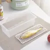 Caja de Almacenamiento de Alimentos Frescos para Refrigerador con Compartimentos para Escurrir Mariscos, Camarones, Pescado, Caja Sellada de Conservación, Caja de Almacenamiento de Verduras y Frutas