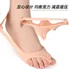 Tensor de Dedo Gordo Dividido Engrosado con Agujeros para Absorción de Impactos y Masaje Almohadilla de Media Talla, Flexible y Antidesgaste, Banda Tensora de Dedo Gordo Cortable
