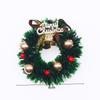 Casa de muñecas casa de muñecas 6cm corona de Navidad mini con campana círculo de Navidad miniatura modelo de escena accesorios